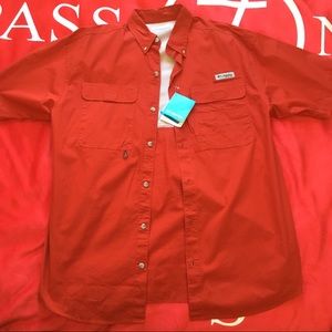 NWT Red Columbia PFG Shirt size Small
